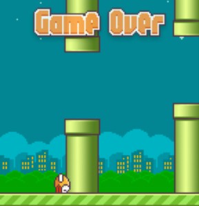flappy birds game over