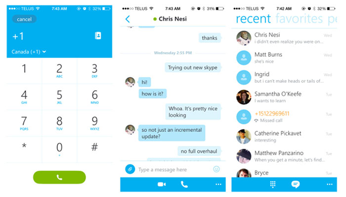new skype update