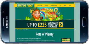 fortune frenzy mobile casino samsung screenshot