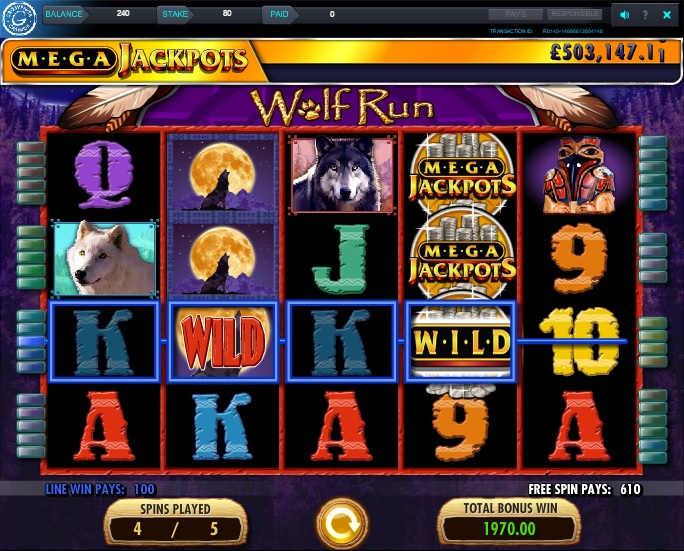 Wolf Run Extra Spins Win