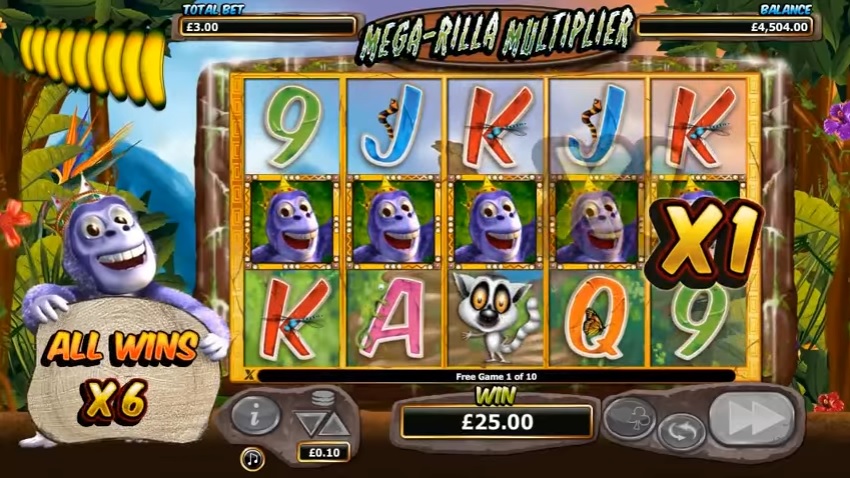 Gorilla Go Wild Mega Rilla Multiplier
