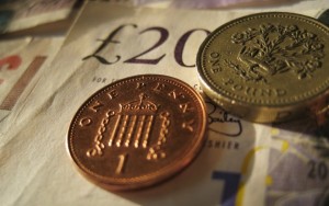 Penny Pound Coin and Note