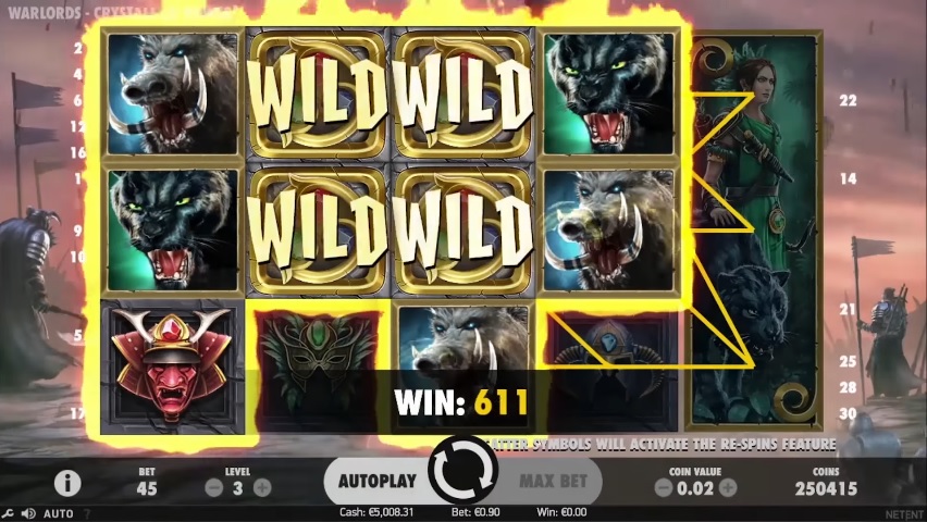 Warlords Crystals of Power Big Win