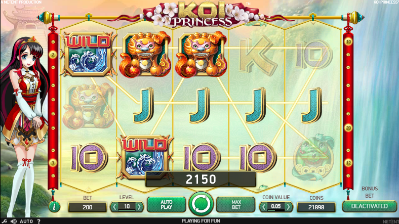 Koi Princess Mobile Slot NetEnt Win