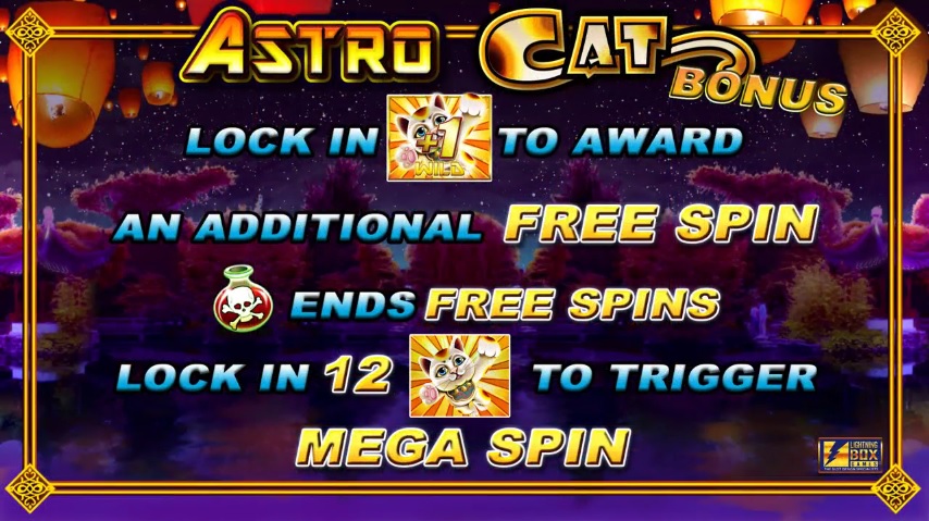 Astro Cat Extra Spins Win