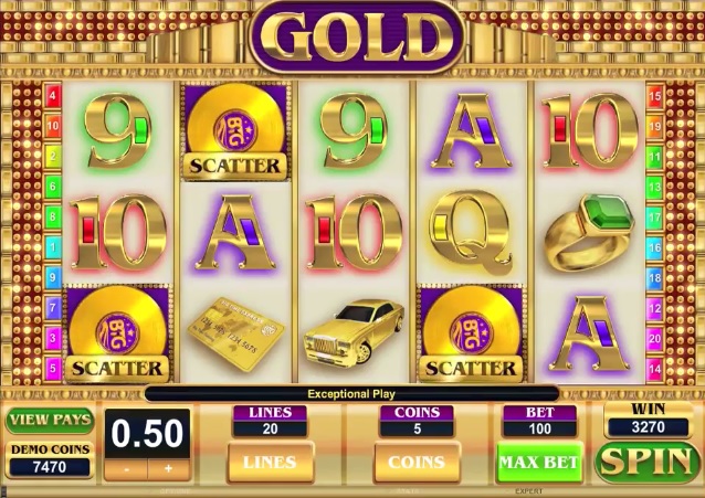Gold Scatter Symbols Win