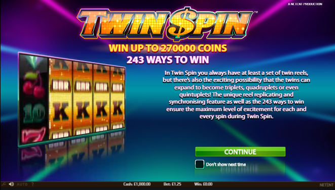 Twin Spin Ways to Win