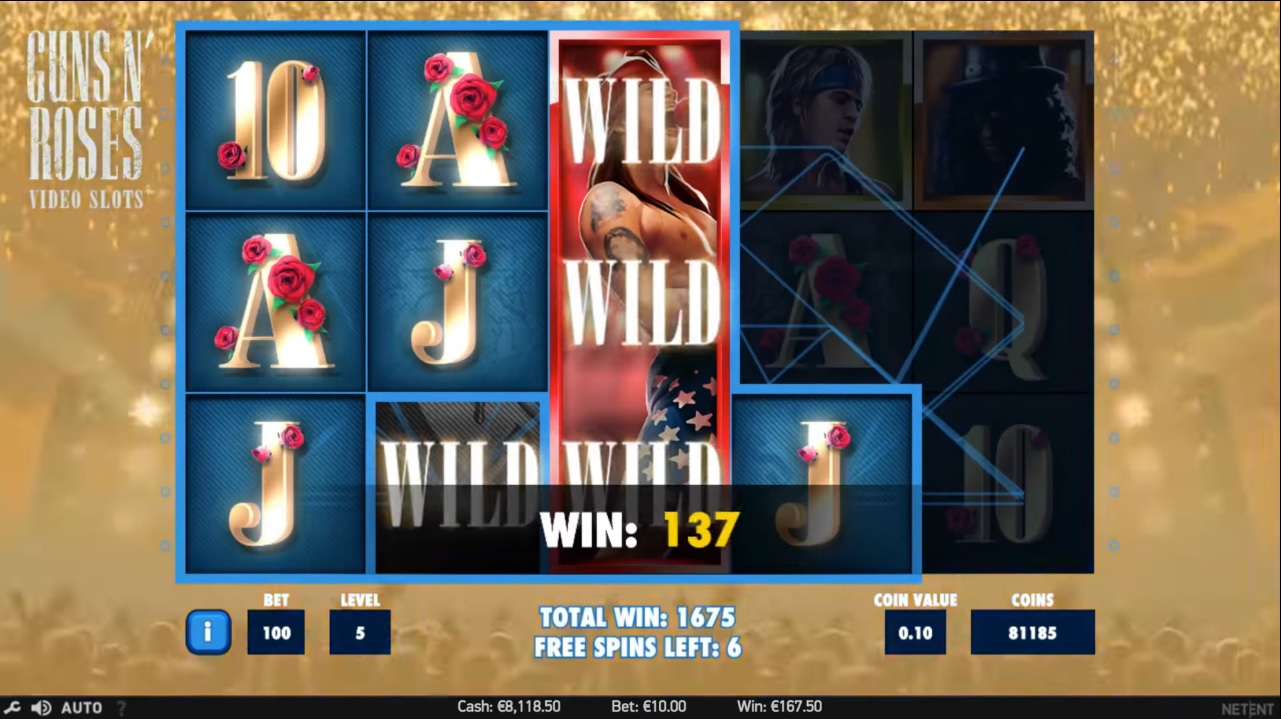 Guns N' Roses Extra Spins Gameplay