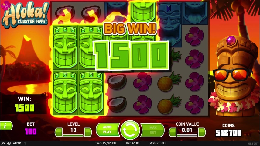 Aloha Cluster Pays Big Win