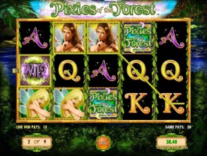 Pixies of the Forest Extra Spins Small Win