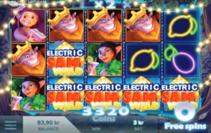 electric sam slot bonus round