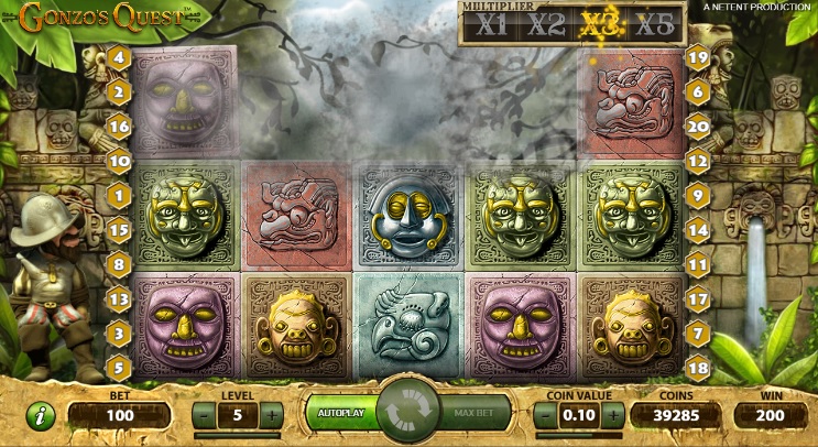 Gonzo's Quest Win Multiplier 3X