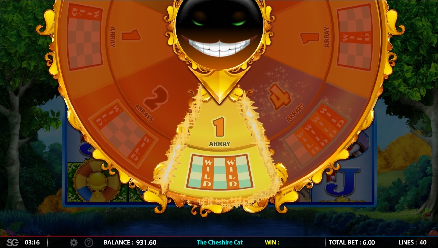 Cheshire Cat Bonus Wheel Trigger