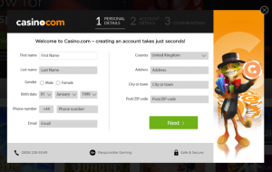 casino com register