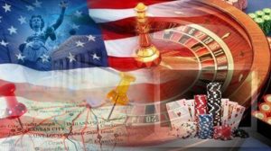 American Flag With Casino Games