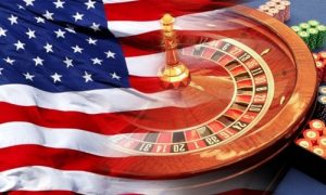 Roulette Wheel With American Flag
