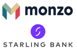 Monzo and Starling Bank Logos